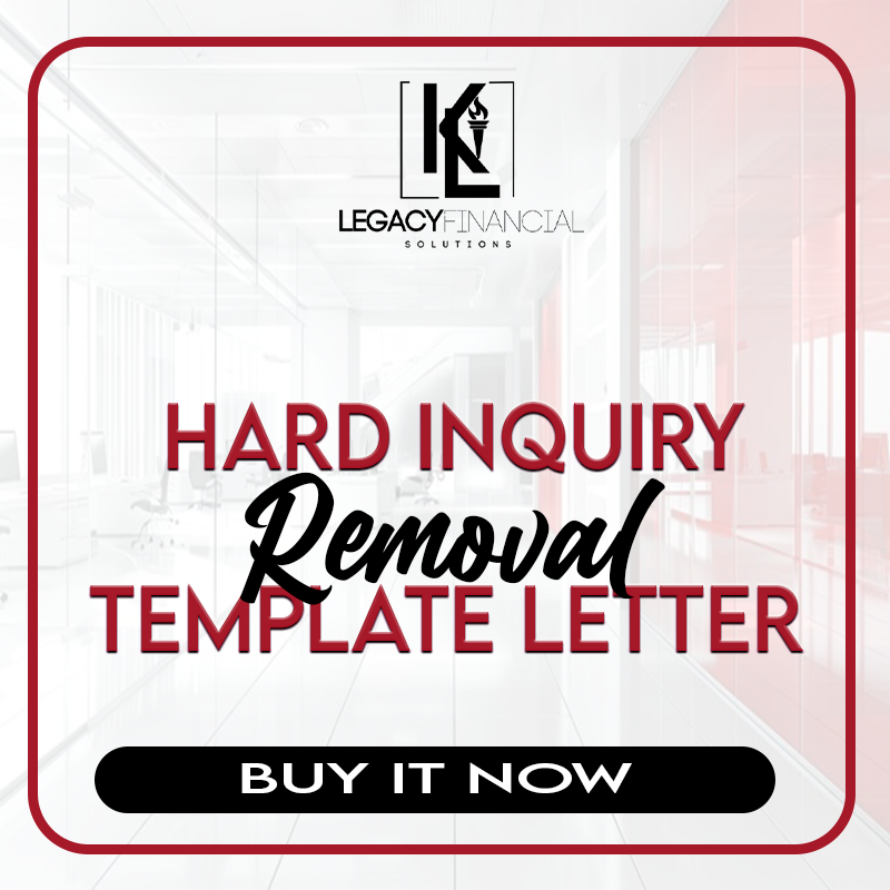 Hard Inquiry Letter Template